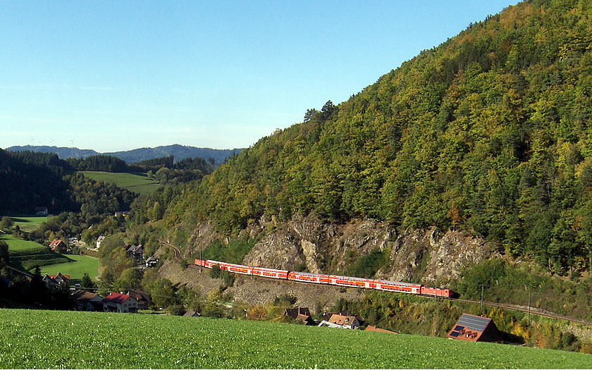 The Höllentalbahn in the Black Forest
