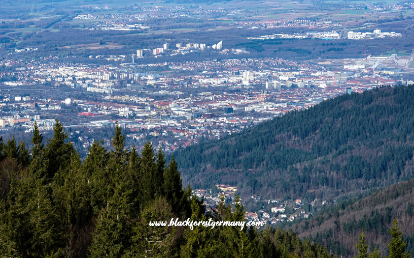 View of Freiburg im Breisgau from Schauinsland