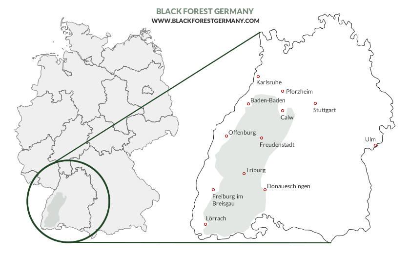 Map of the Black Forest