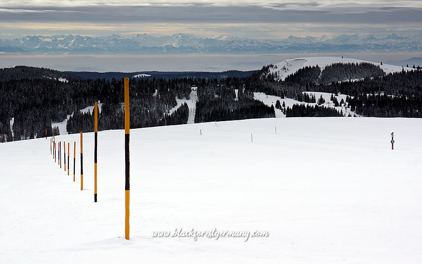 Skiing on the Feldberg in the Black Forest